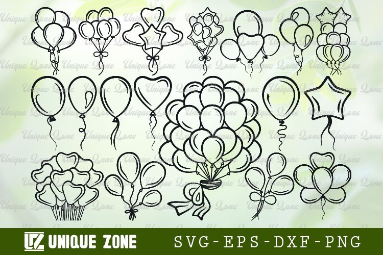 Birthday Balloons SVG