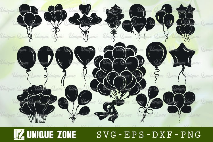 Birthday Balloons SVG Image 2