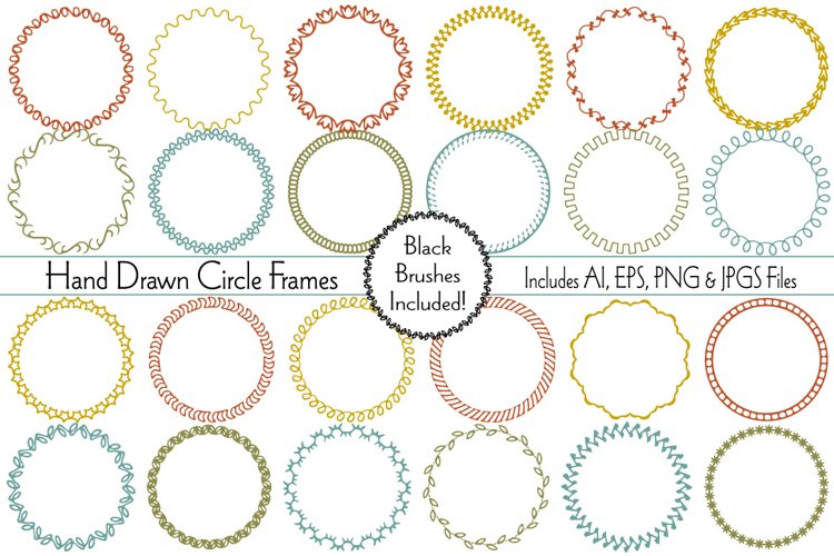 Hand Drawn Circle Frames