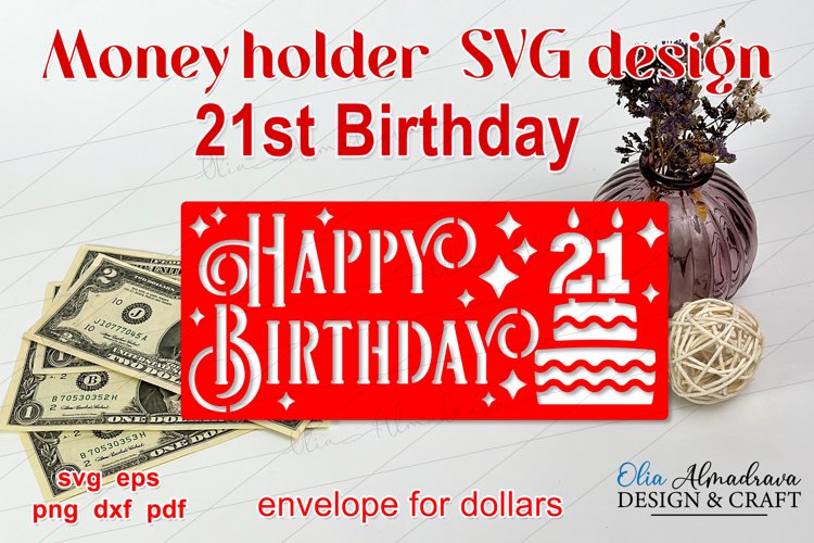 21st Birthday SVG