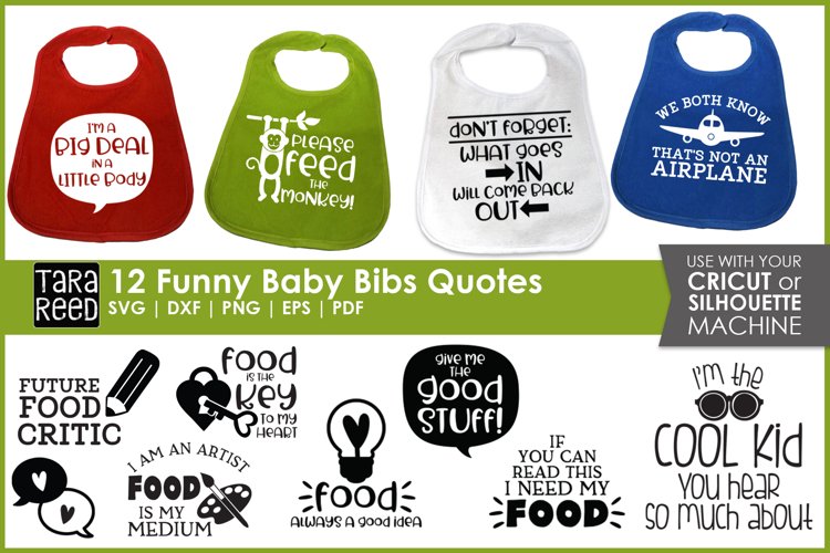 12 Funny Baby Bib Sayings | Baby Shower Gift