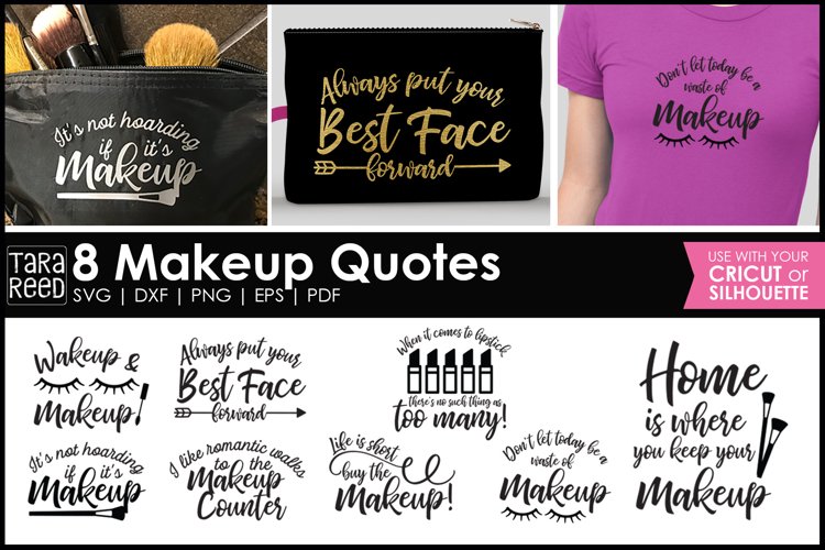 Makeup Quotes for Crafters | Makeup bags