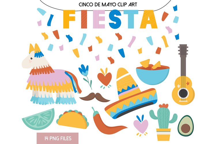 Fiesta Cinco de Mayo Llama Clipart