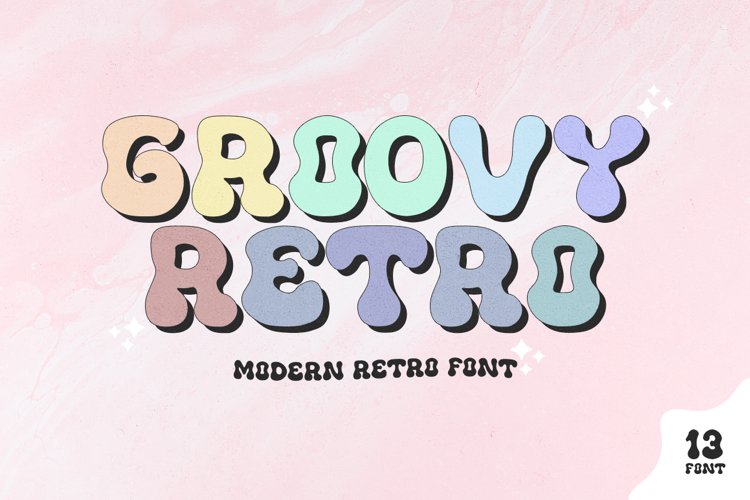 Groovy Retro - Modern Groovy Font