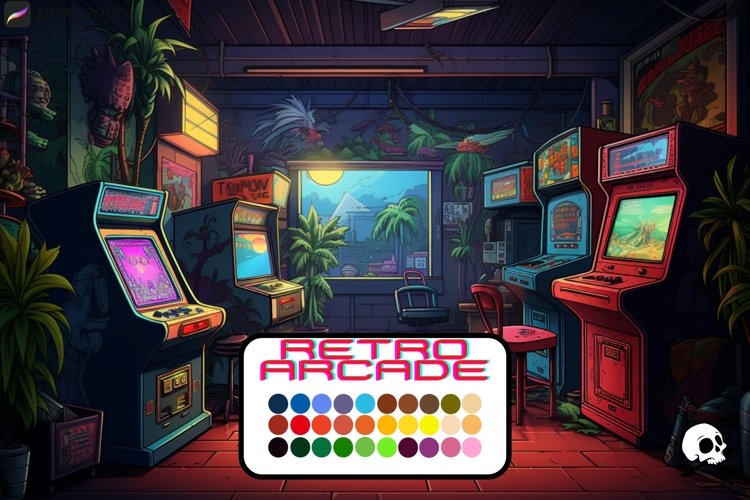 Procreate, Retro Arcade - color palette