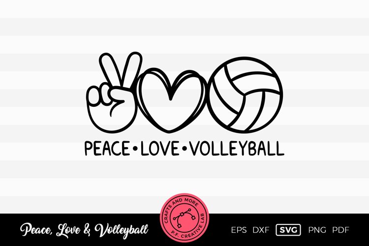 Peace Love Volleyball Designs