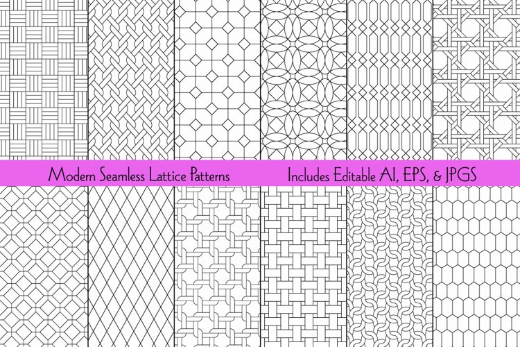 Modern Seamless Lattice Patterns