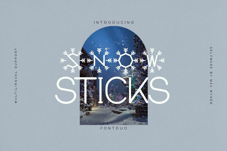 Snow Sticks Duo Font