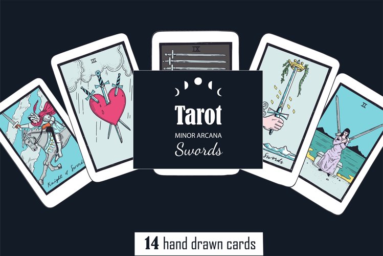 Tarot cards minor arcana Swords example image 1