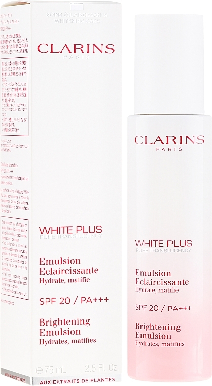 Kasvoemulsio - Clarins White Plus Emulsion SPF20