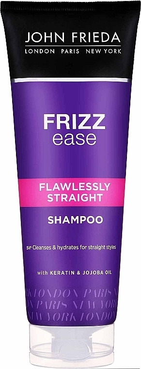 Silottava shampoo laineikkaille, kiharille ja kurittomille hiuksille - John Frieda Frizz-Ease Flawlessly Straight Shampoo