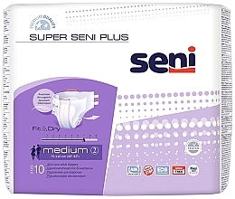 Super Seni Plus aikuisten vaipat, 75-110 cm Seni Medium 2 Fit & Dry