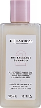 Shampoo rasvoittuvalle tyvelle ja kuiville latvoille The Hair Boss Balayage Shampoo