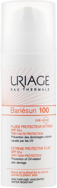 Erittäin suojaava voide SPF 50+ - Uriage Bariesun 100 Extreme Protective Fluid SPF 50+