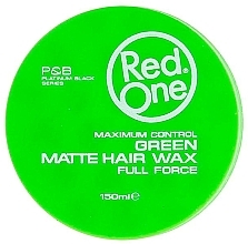 Matte Hair Wax Redist Professional Red One Green Matte Hair Wax