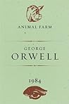 Book cover for Animal Farm and 1984