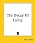 The Decay Of Lying by Oscar Wilde