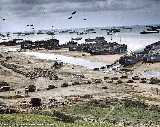 01-Then-1944-D-Day-Normandy-Beach-Operation-Overlord-Landing-Site-during-World-War-II-on-Tuesday-Jun