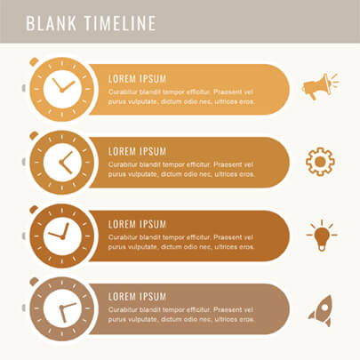 Free Blank Timeline Infographic Template Light