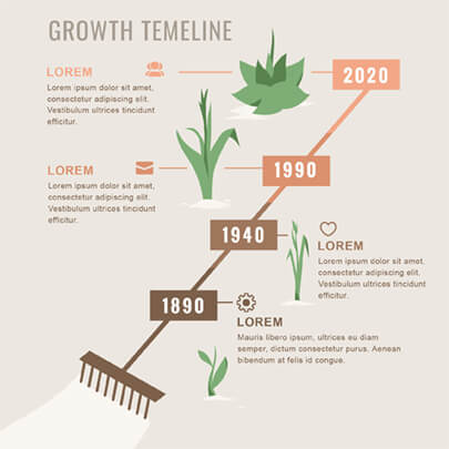 Free Growth Timeline Progress Infographic Template