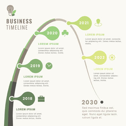 Free Green Business Infographic Template