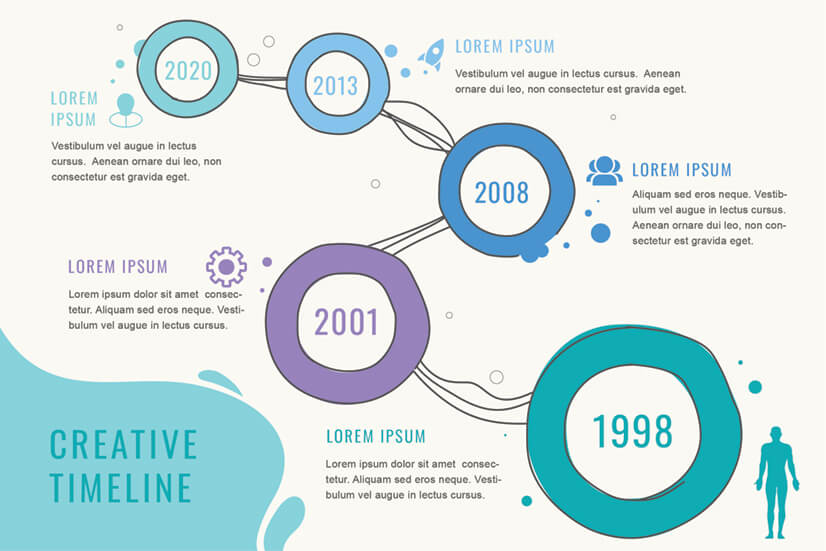 Free Abstract Timeline Infographic Template