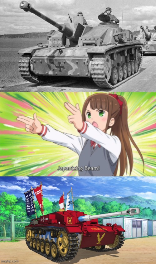 I'm just here for the tanks XD It's a German StuG III by the way - Imgflip