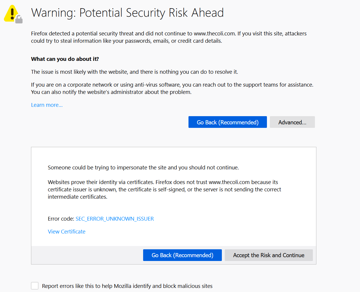 Warning: Potential Security Risk Ahead Message | Sports, Hip Hop & Piff ...