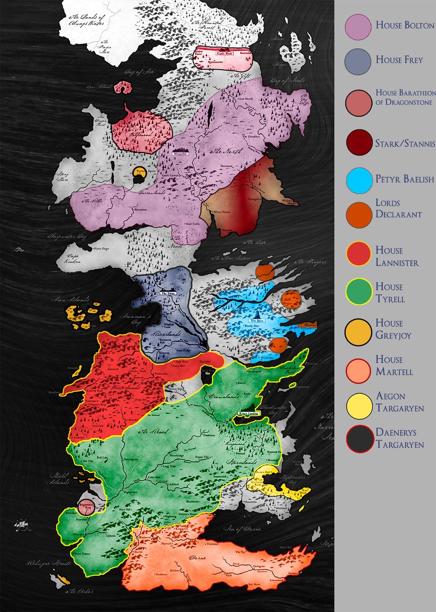 [Spoilers TWOW] Updated Political Map of Westeros : r/asoiaf