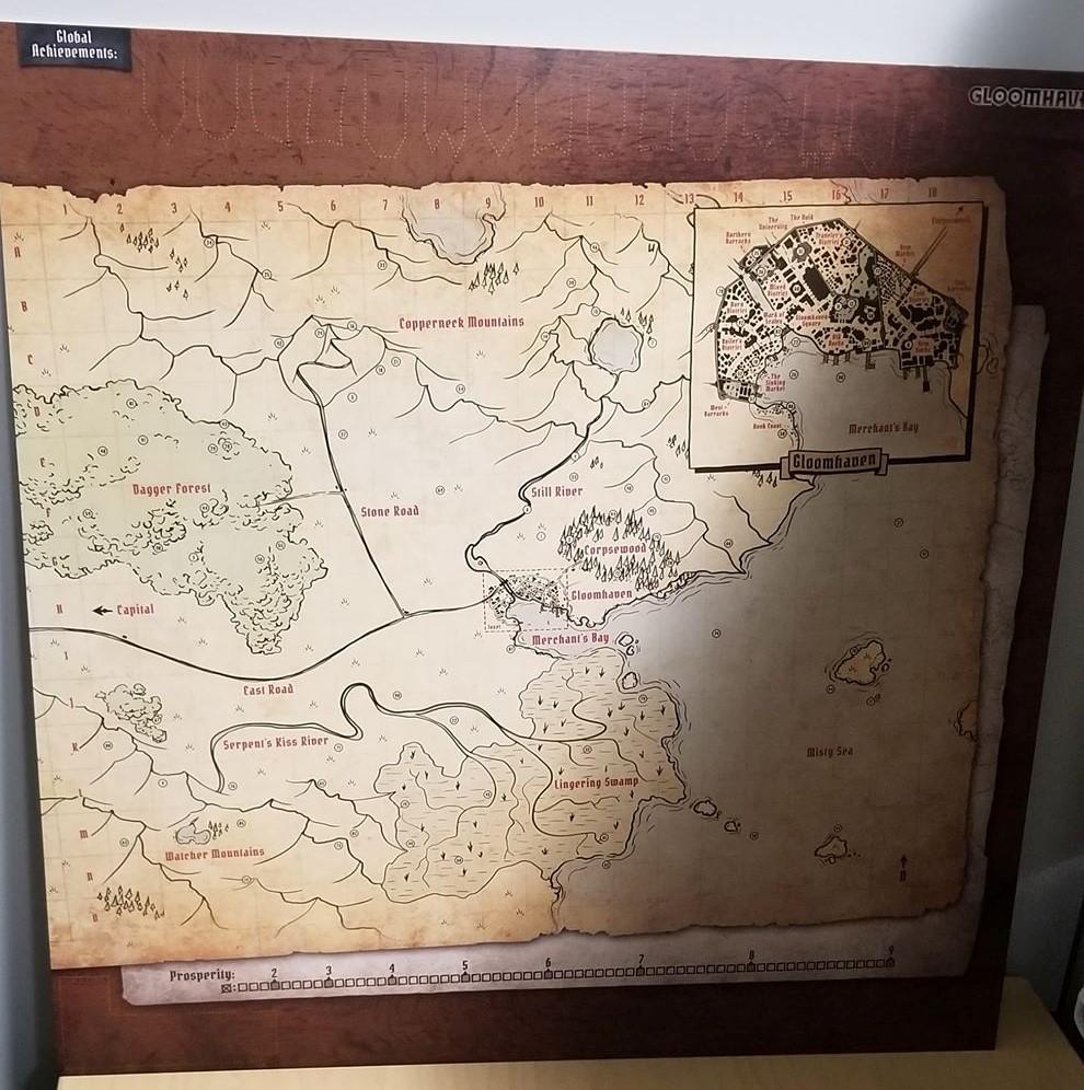 Gloomhaven Map printed on 3mm PVC with a high gloss front : r/Gloomhaven