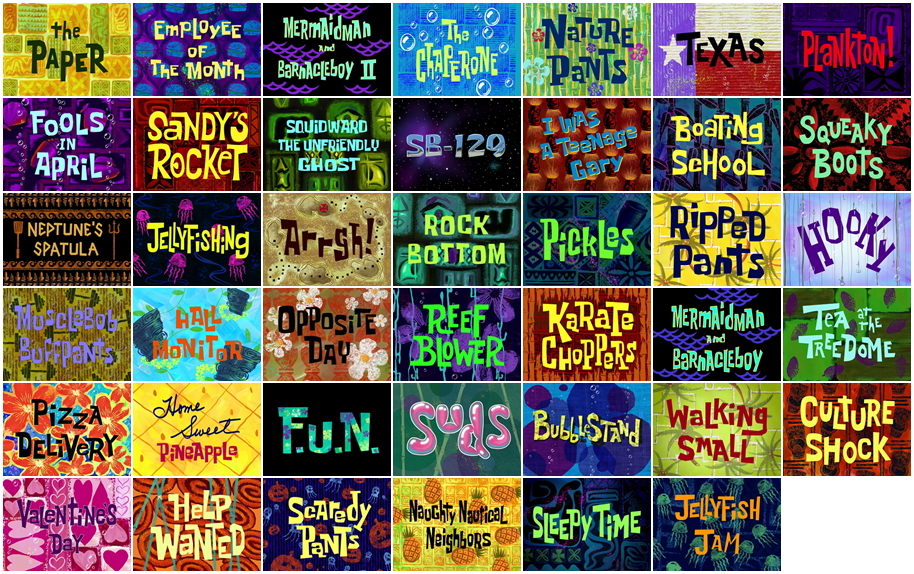 Spongebob season 9 titles - northernnaxre