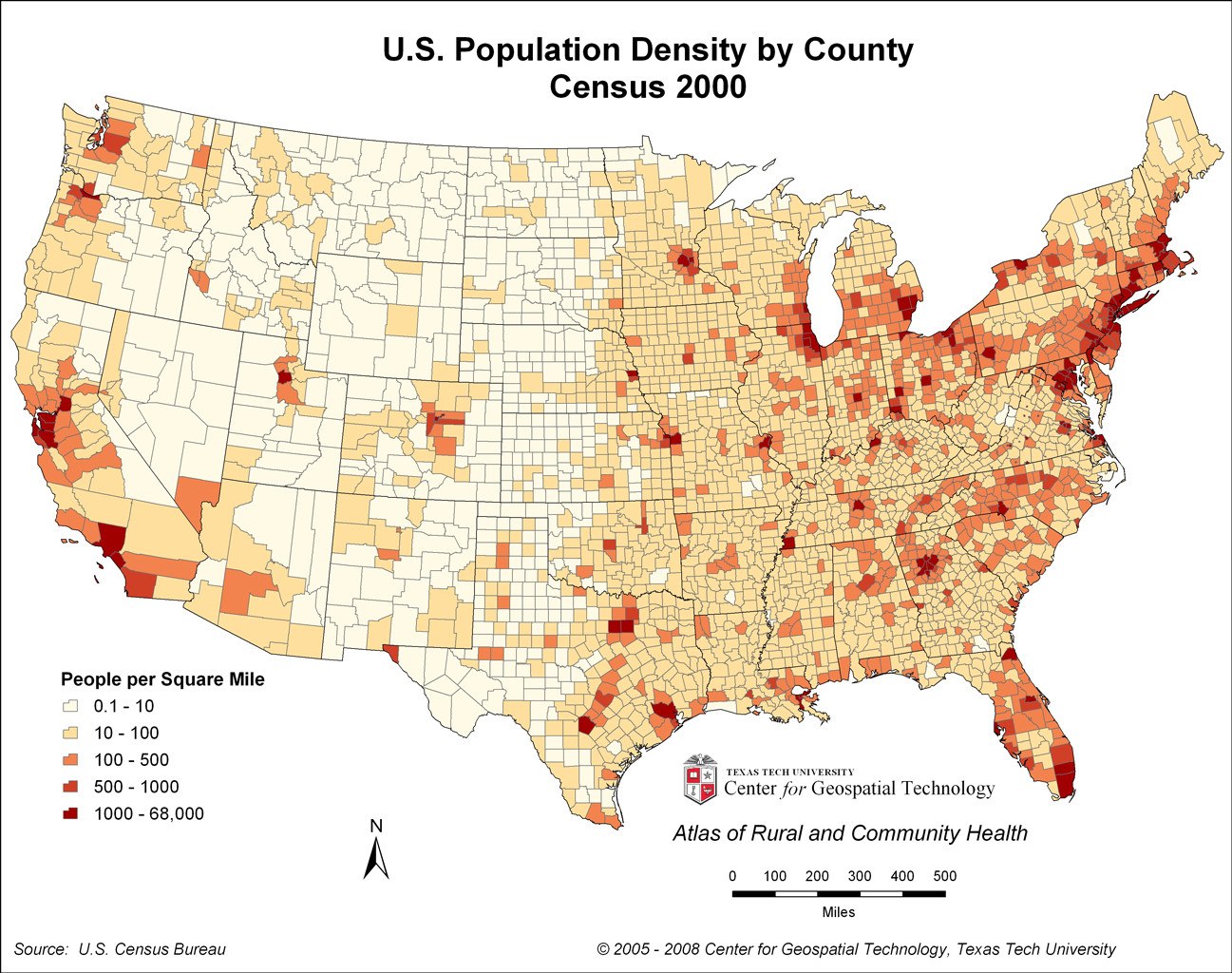 Map Of U S Population Density Full Map - vrogue.co