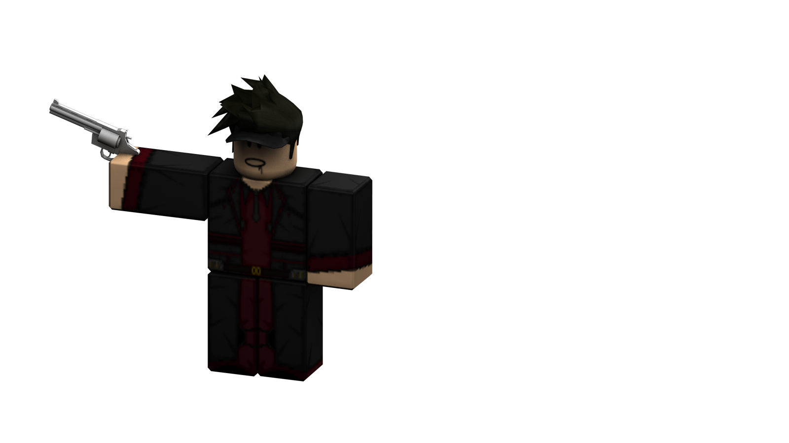 Roblox Guy Holding Gun PNG