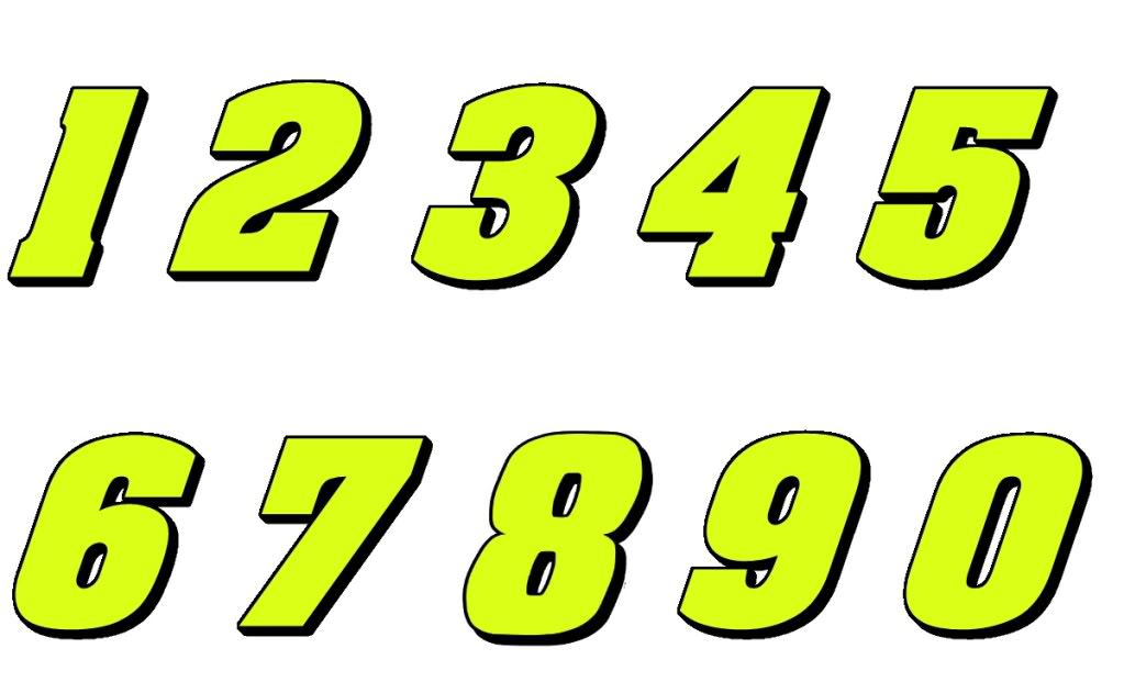 Race Car Number Fonts Download 13 Thick Racing Number Font Images Images