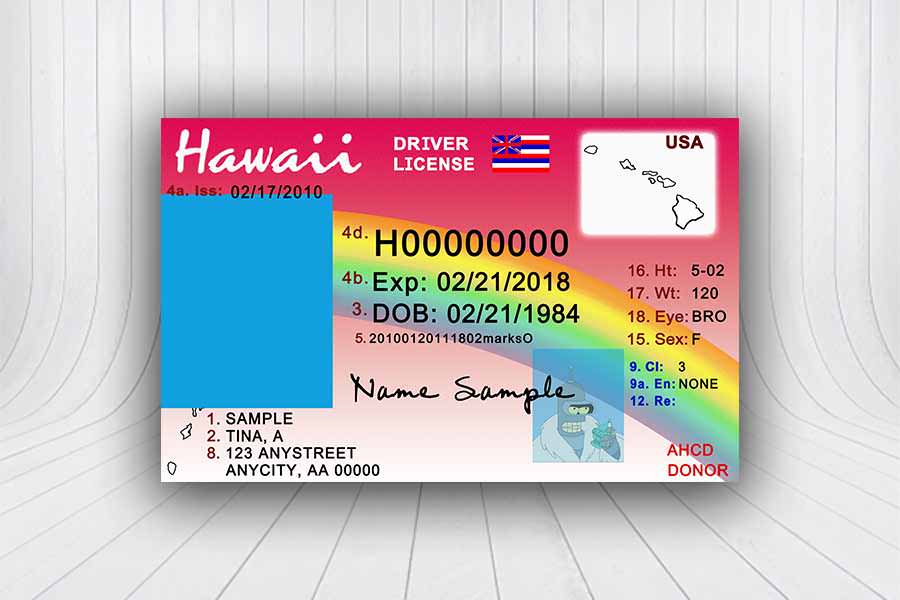 Hawaii (U.S.) ID Template | Carding Forum, Black Market & Freebies