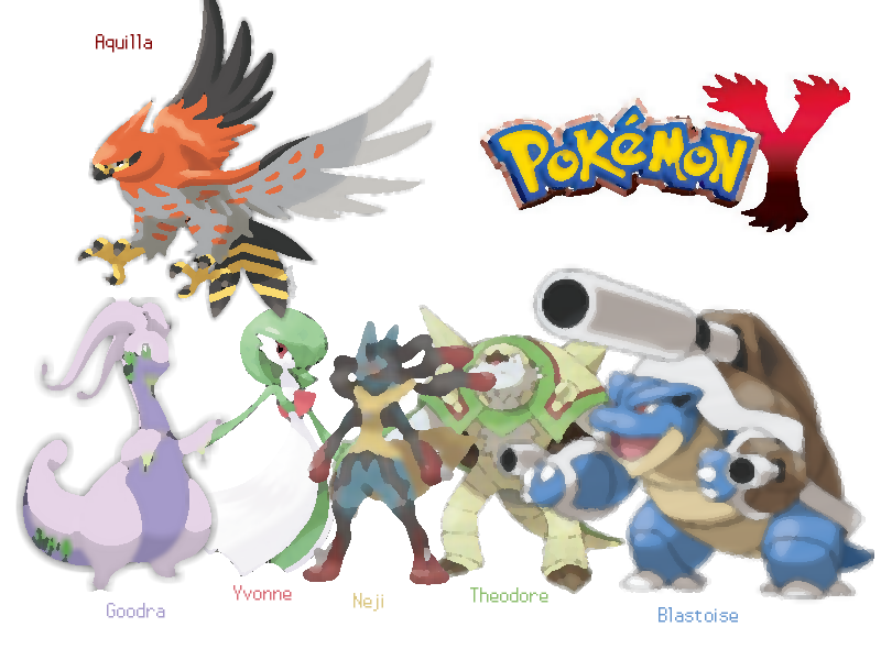 Here's a collage of my gen 6 team. Let's see some of yours. : pokemon