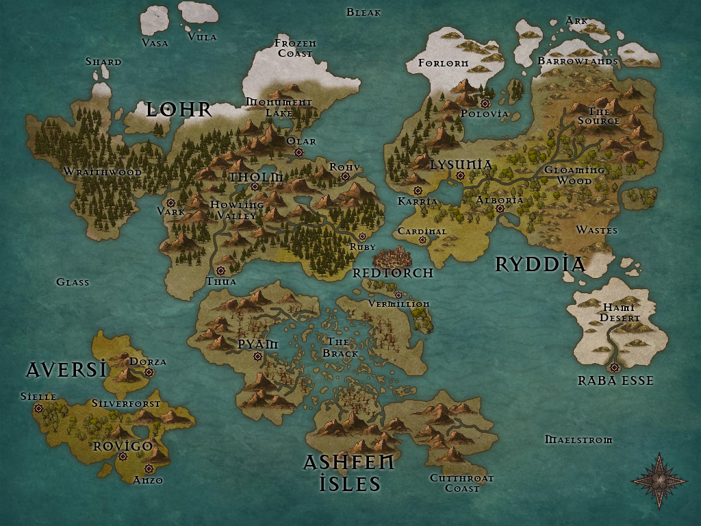 Dnd Blank World Map