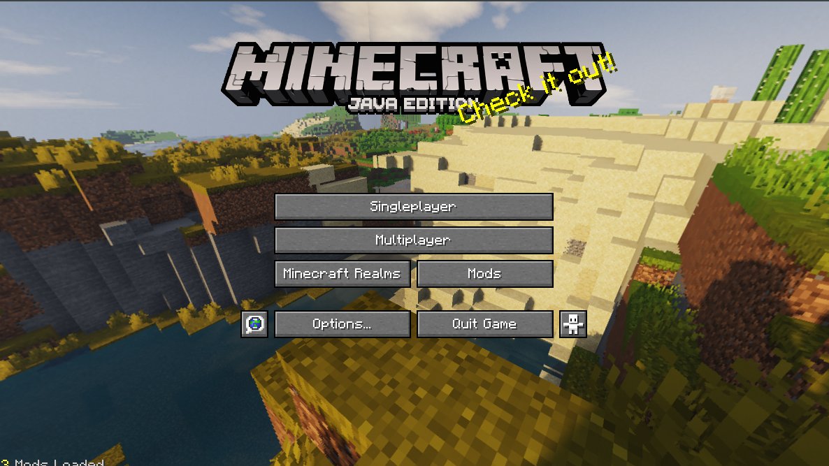 Remade The Minecraft Title Screen In 1 16 With Chocapic Shaders Imgur