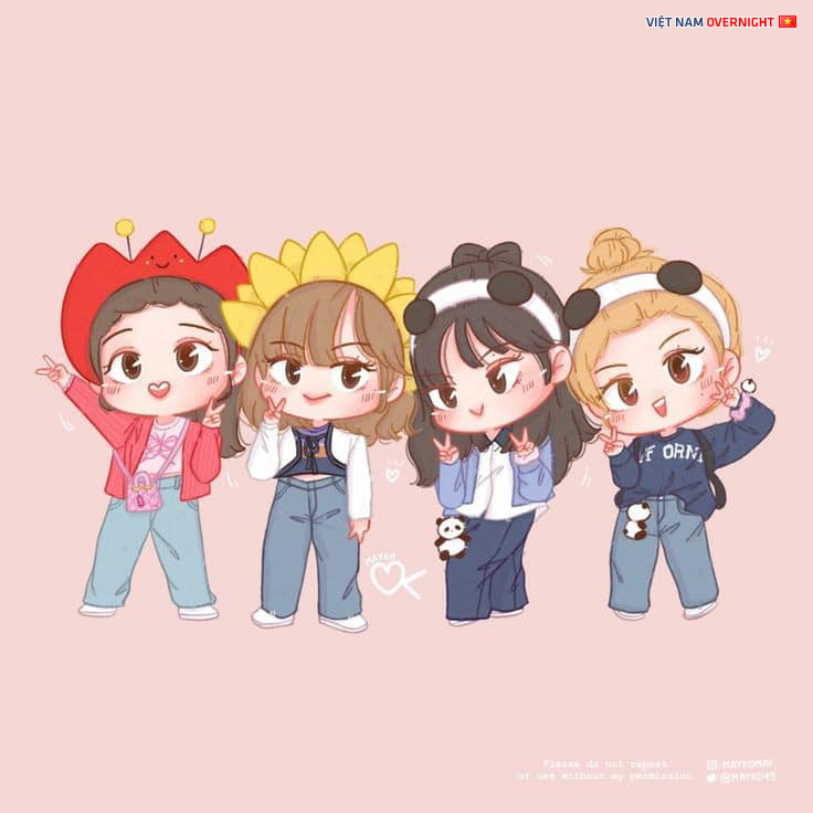 Hình ảnh chibi Blackpink dễ thương luôn sẵn sàng đón chào các fan hâm mộ với thái độ ngoại giao và đủ sức lôi kéo để bạn khám phá thế giới này. Với một nét vẽ đặc biệt và cách tô màu tinh tế, các hình ảnh chibi Blackpink dễ thương năm 2024 sẽ làm bạn phấn khích và yêu mến nhóm nhạc này nhiều hơn.