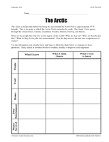 Grade 2 Arctic Explorers Worksheet