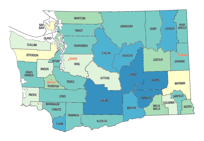 Washington: Persons under 18 years old, percent