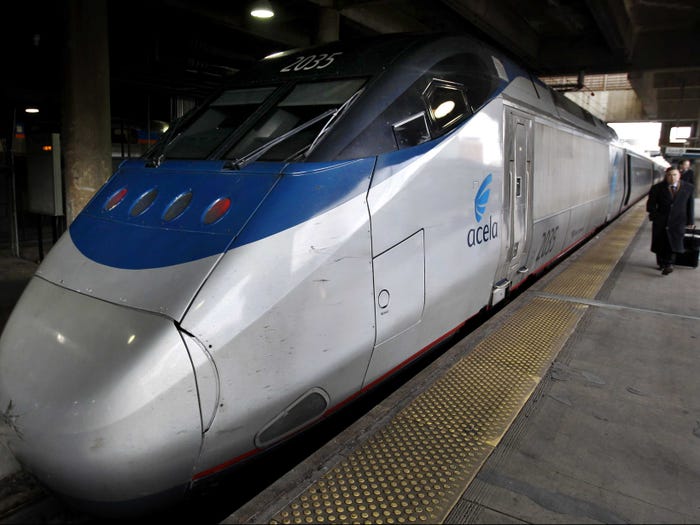 Amtrak Acela Express At Washington Union Station