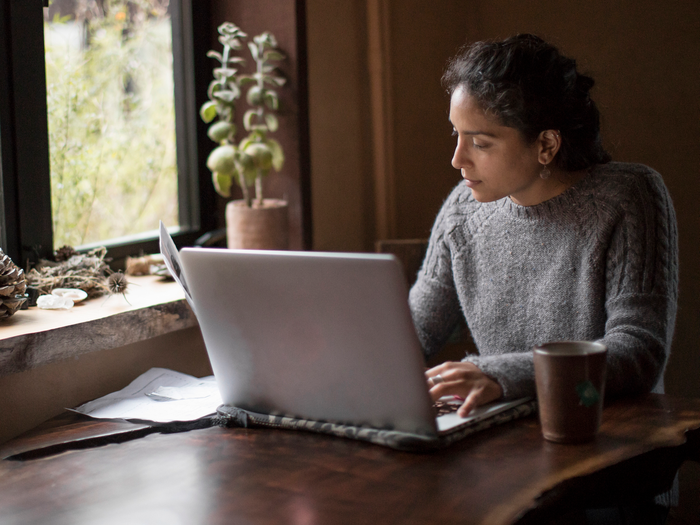 working from home laptop