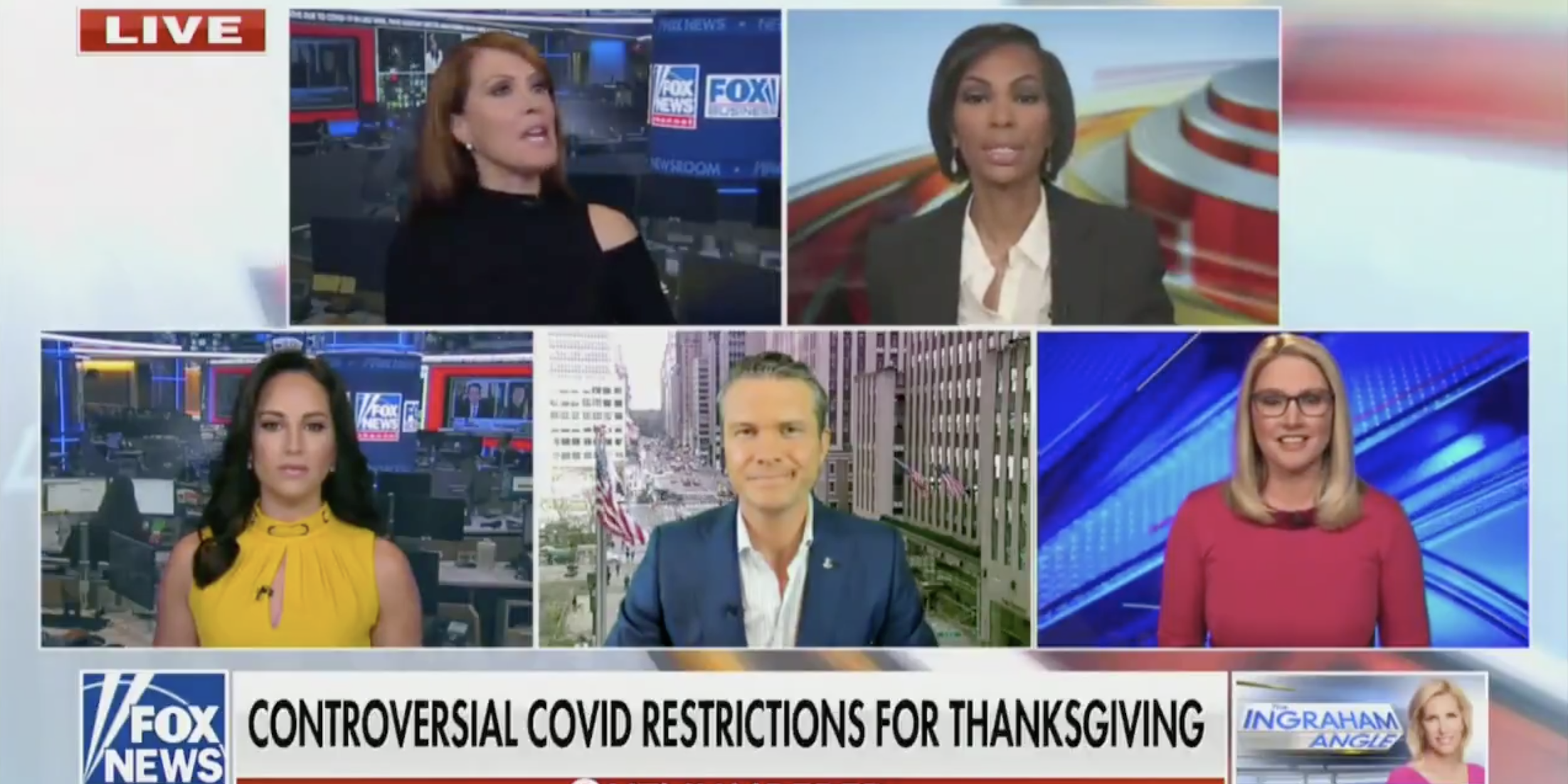 Video Fox News Panel On Thanksgiving And Covid 19 Goes Off The Rails