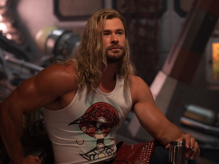 Chris Hemsworth as Thor in "Thor: Love and Thunder."