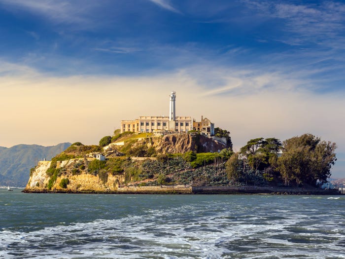 Alcatraz Island in San Francisco, CA.