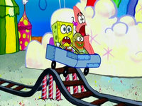 SpongeBob Roller Coaster meme.