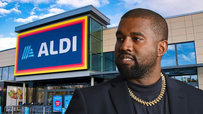 Kanye West and Aldi meme.