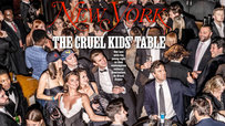 New York Magazine's 'The Cruel Kids' Table' Cover refers to a viral cover story published by New York Magazine on January 27th, 2025, featuring photos taken at the "Power 30 Awards," an event co-sponsored by TikTok to celebrate social media influencers who aided in Donald Trump's reelection. While some internet users described the photos as "sinister," citing the high-contrast and supposedly garishly lighting, conservative internet users described the images as flattering, with J.D. Vance tweeting, "It’s like they’re trying to make us look cool." CJ Pearson, co-chair of the Republican National Committee Youth Advisory Council and a Black influencer who co-hosted the event accused the writer of the story of distorting the racial makeup at the party, saying that he and other non-white attendees were cropped out of the cover photo purposefully.