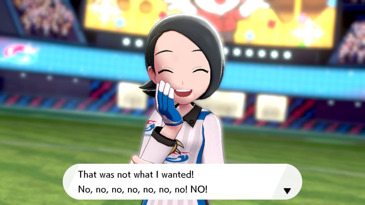 The face and dialogue say two different things. | Pokémon Sword and ...